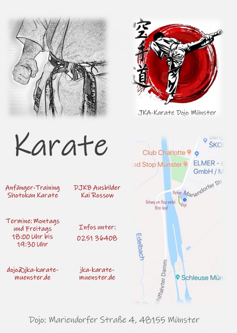 Anfaengerlehrgang Plakat » JKA-Karate Dōjō Münster